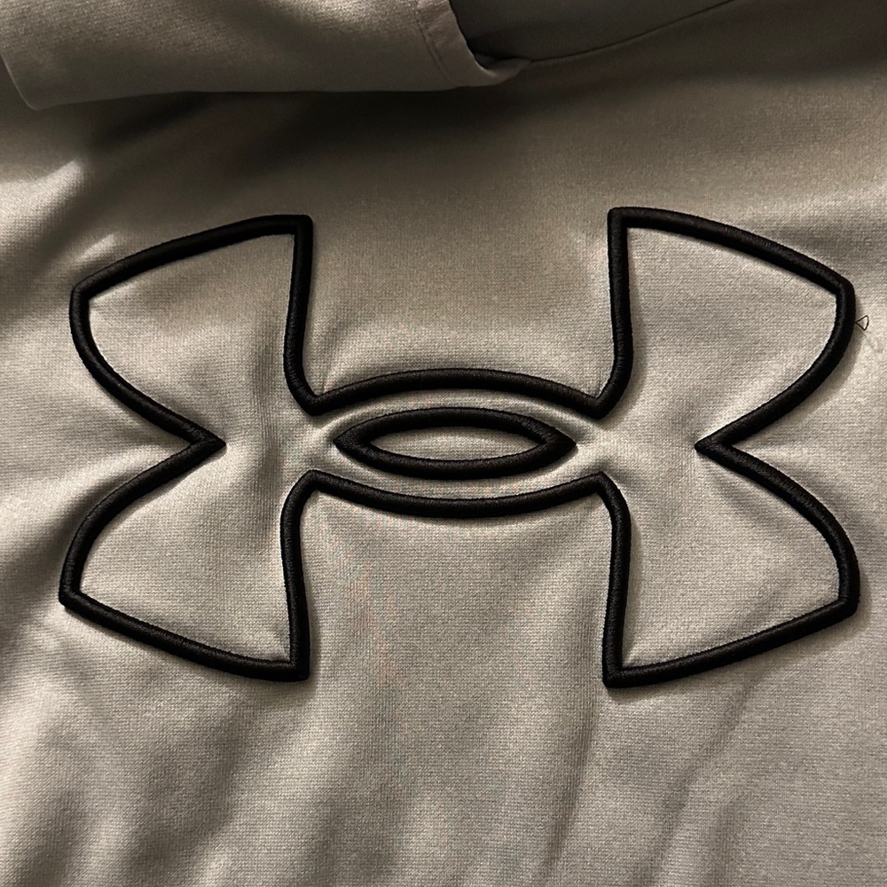Under Armour Gray Hoodie with Black Logo - Picture 2 of 5